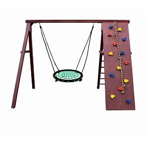 Спортивно-игровой комплекс Kampfer - Rocky, качели-гнездо среднее зеленое (Kampfer, Rocky_Гнездо среднее зеленое)